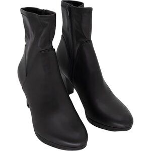 Easy Street Solana Women's Brown Faux Leather Heeled Ankle Bootie 9M